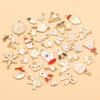 Mixed Eight-Color Enamel Alloy Charms for DIY Jewelry: Bracelet, Necklace, and Keychain Accessories (10/20/50 Pieces)
