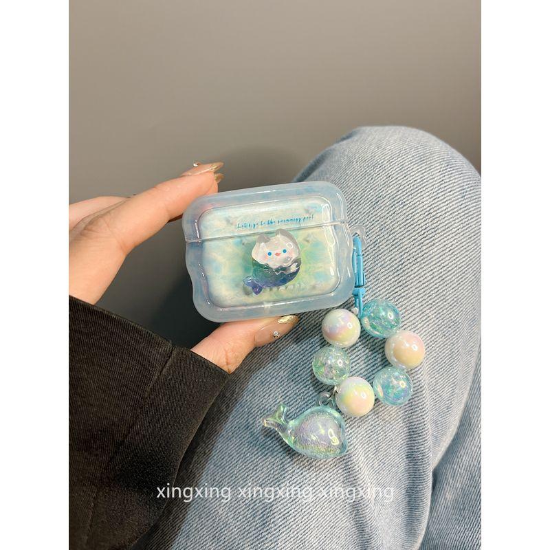 INS Summer Ocean Mermaid for Airpodspro2 Protective Case Apple 4 Generation Bluetooth Airpods3 Earphone Case