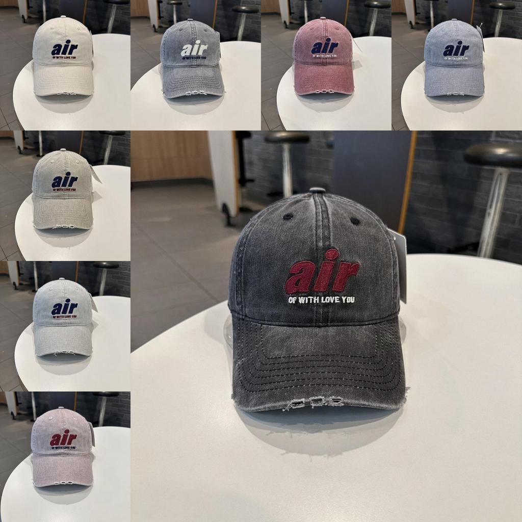 Retro Koreanischer Stil Baumwoll-Baseballkappe Mit Gestickten Buchstaben Für Freizeitkleidung