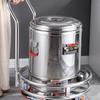 FuOu Thickened Stainless Steel Mobile Thermal Container Cart