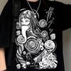 90s Anime Manga Creepy Girl Shirt: Tomie Anime Horror Shirt, Japanese Dark Anime T-Shirt, Girl Eyes Shirt, Gothic Manga Horror Unisex Shirt