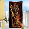 Gothic Style Beach Towel High Absorbency & Quick-Dry Comfortable Lightweight Perfect for Traveling Yoga Camping and Swimming