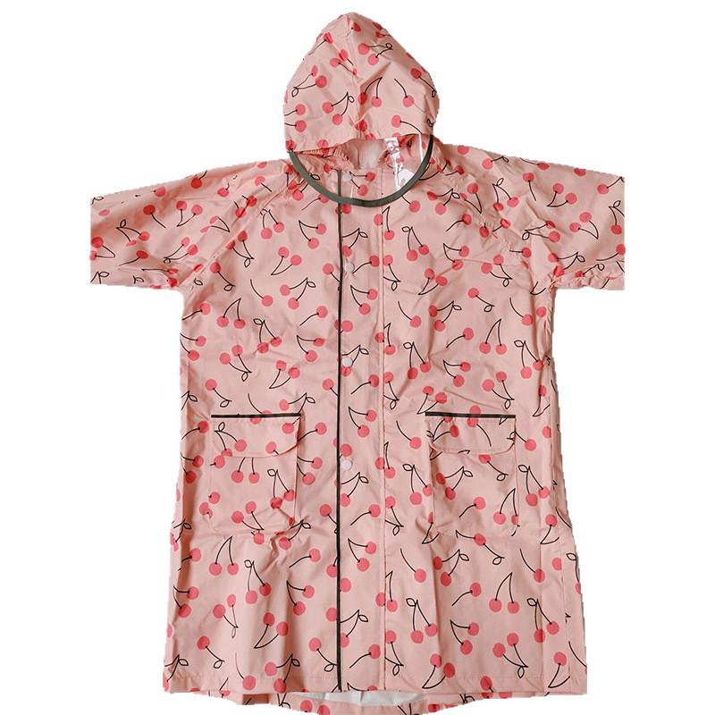 Japanese Style Cartoon Raincoats for Kindergarten Boys and Girls - Long, Rainproof, New Design