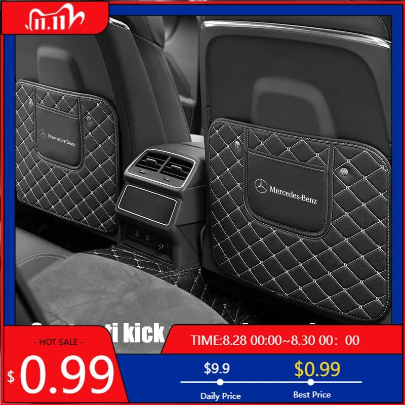 GLC GLB Auto Leder Anti-Trittmatte Sitzrücken Schutzpolster für Mercedes Benz AMG W177 W176 X166 X167 C257 C218 X253 C118 C117 H2