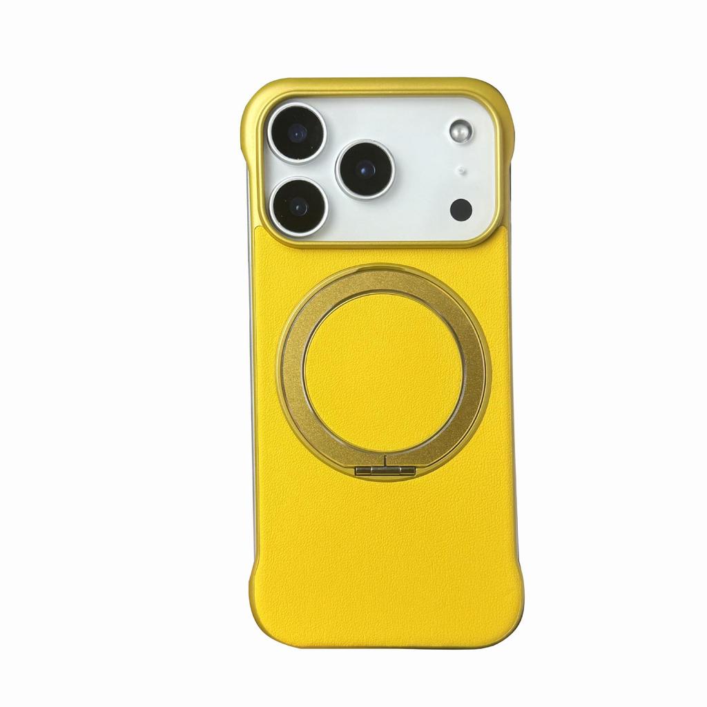 360° Stand Case: Frameless, Solid Color, Anti-Stain, Erasable, Magnetic Cover for Apple iPhone 17 Pro Max