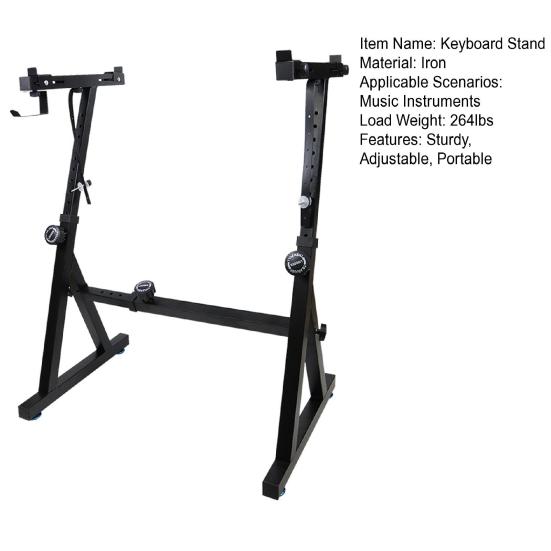 Keyboard Stand Z-style Heavy-Duty Piano Stand Adjustable Music Stand Portable Digital Piano Stand Holds Up To 264lbs