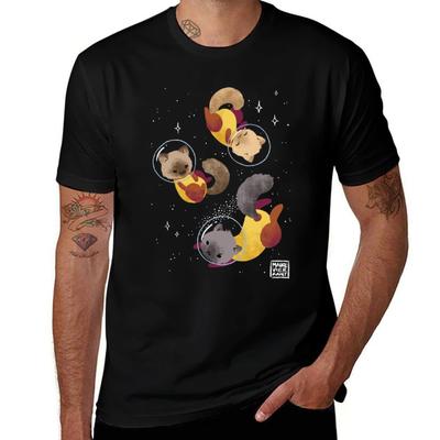 Space Cats Tshirt Sports Casual Breathable Tee Shirt