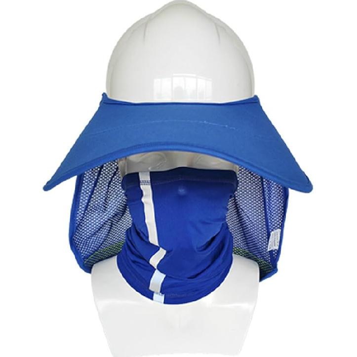 Hardhat Sun Shade Mesh Sunshade with High Visibility Reflective Strip Breathable UVProtection Neck Shield for Hard Hats