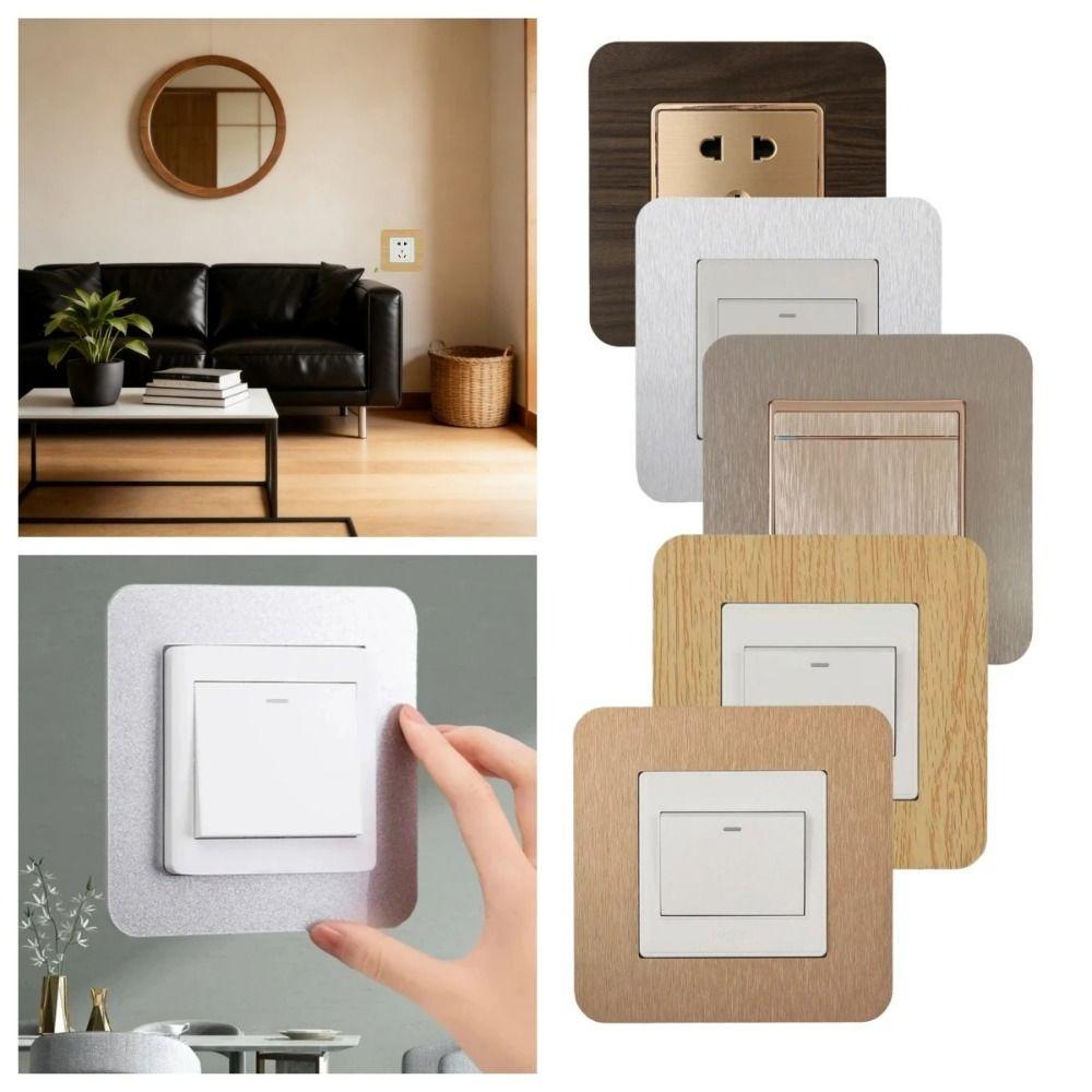 Dustproof Socket Frame Cover Anti-Dirty Acrylic Wall Decor Home Wall Renovation