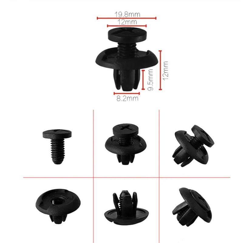 20 Stück Passend für 5MM 6MM 8MM Loch Universelle Auto Stoßstangen Befestigungsklammern Kunststoffschrauben Halteklammern Auto Kotflügel Kofferraum Schmutzfänger Clips