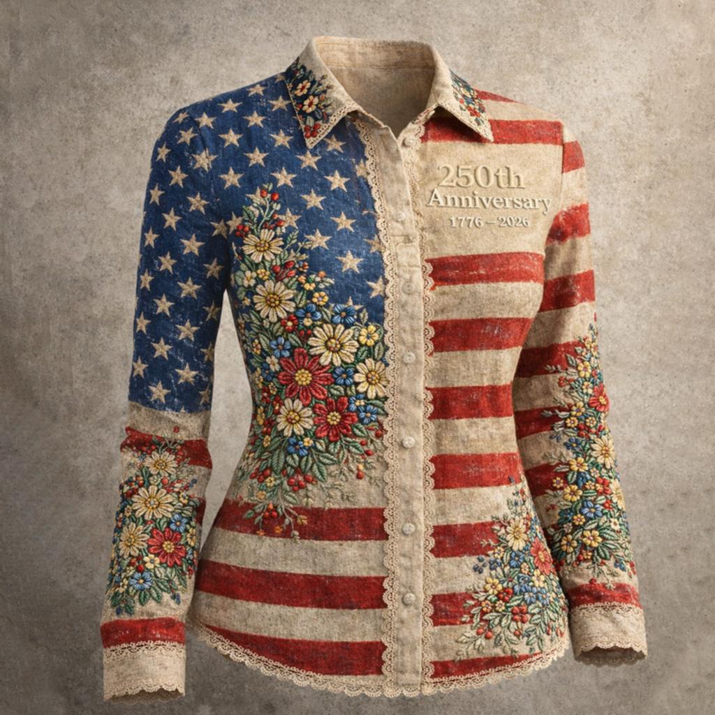 Camicia da donna, camicetta, stampa, bottoni, manica lunga, casual, basic, colletto, regolare