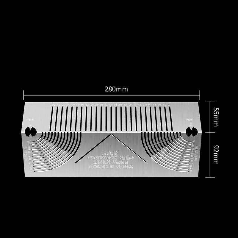 Angle & Arc Marking Tool, Adjustable Linear Arc Dual-Purpose Scriber Marking, Welding Square Pipe Marking, Metal Marking Tool