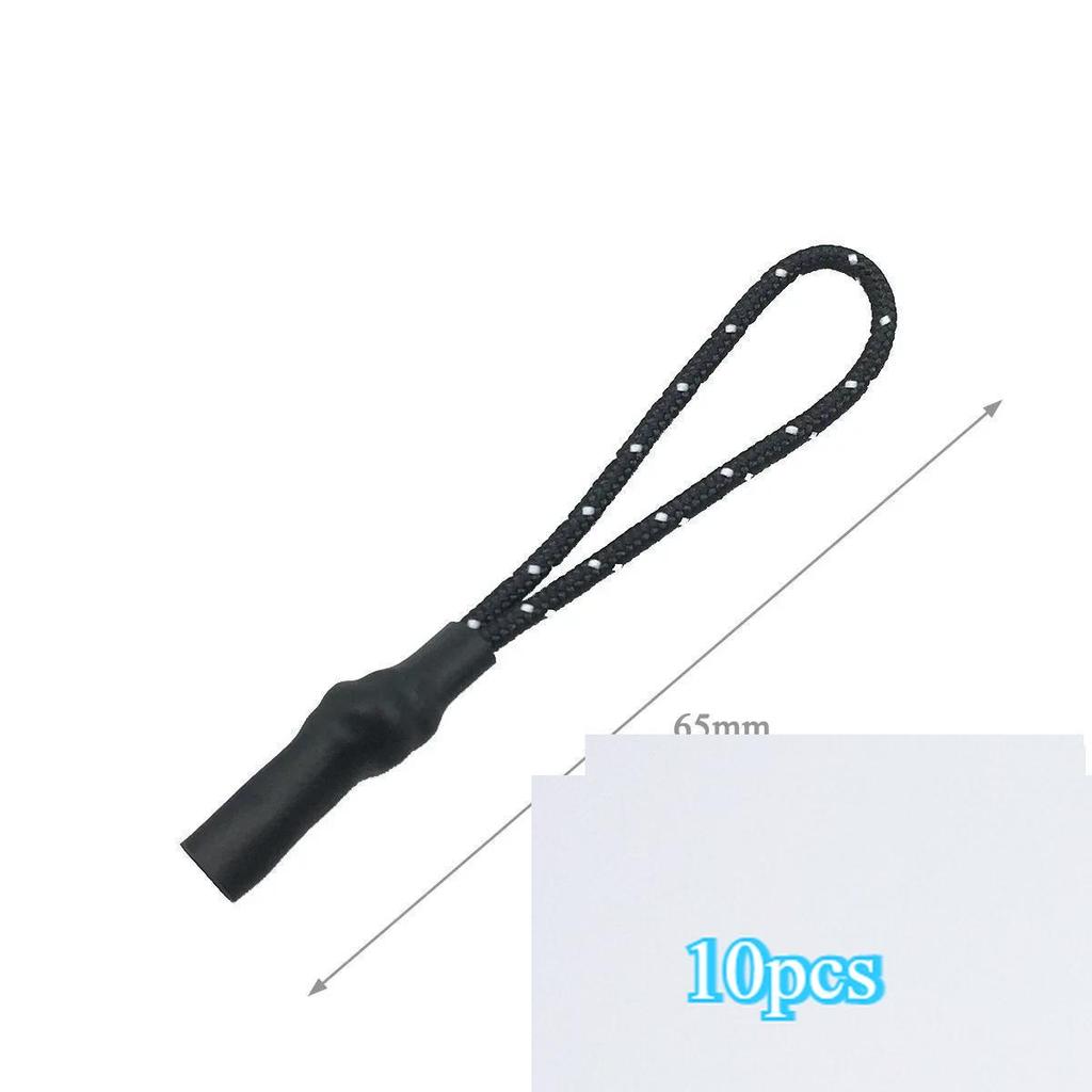 10PCS Long Handle Zipper Pullers Zipper Slider Extension Rope Garment Bag Zipper Repair Tools DIY Sewing Supplies