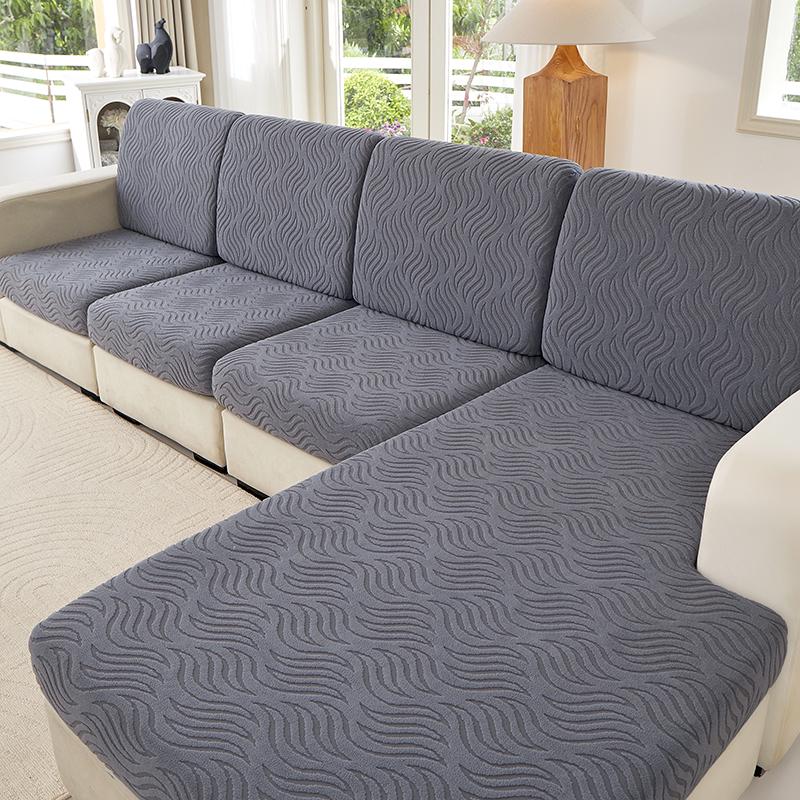 High Stretch Sofa Slipcover Single Piece Furniture Protector For Living Room Bedroom Office Dustproof Universal Couch Cover