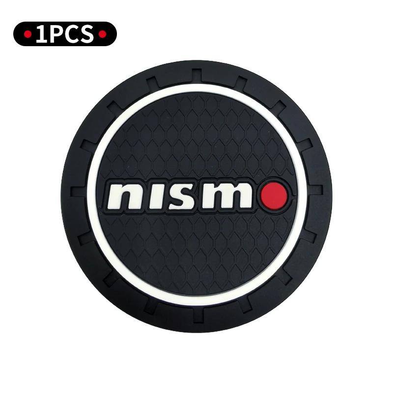 1/2pcs New Car Cup Holder Anti-Slip Silicone Insert Coaster Mat For Nissan Nismo Tiida Teana Skyline Juke X-trail Almera Qashqai