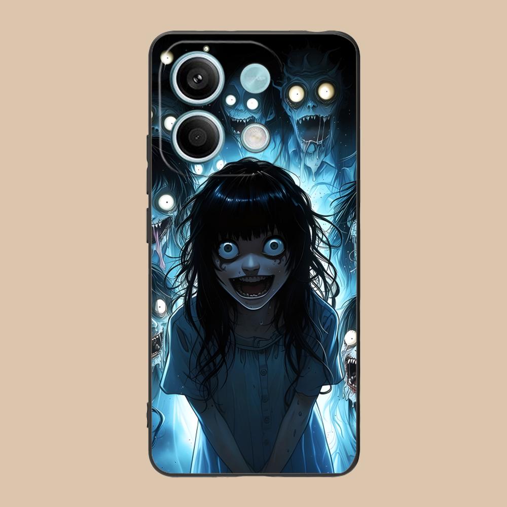 Terror Gothic Art Mobile Phone Case for POCO M7 M6 M5 M4 M3 X7 X6 X5 X4 X3 Pro GT 5G Colorful Printing Cover Cover Luxury Pretty
