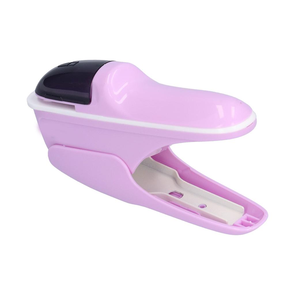 Stapleless Stapler Safe Environmentally Friendly ABS Stapling Machine for Office DocumentsPurple
