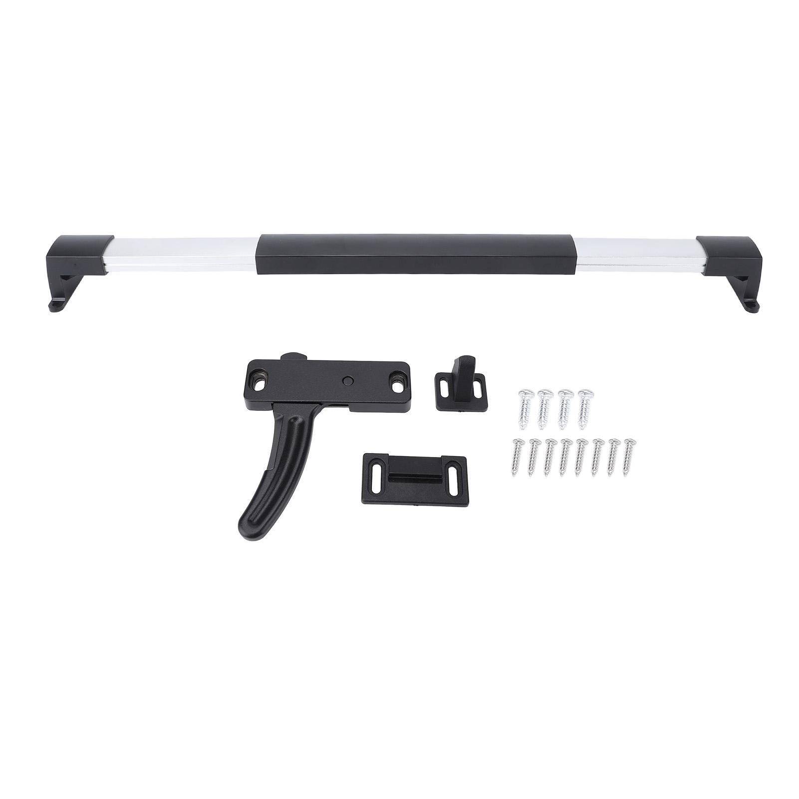 

20PCS RV Screen Door Latch Black Metal Screen Door Handle Latch Replacement Kit for Camping Vehicle Motorhome Travel Trailer