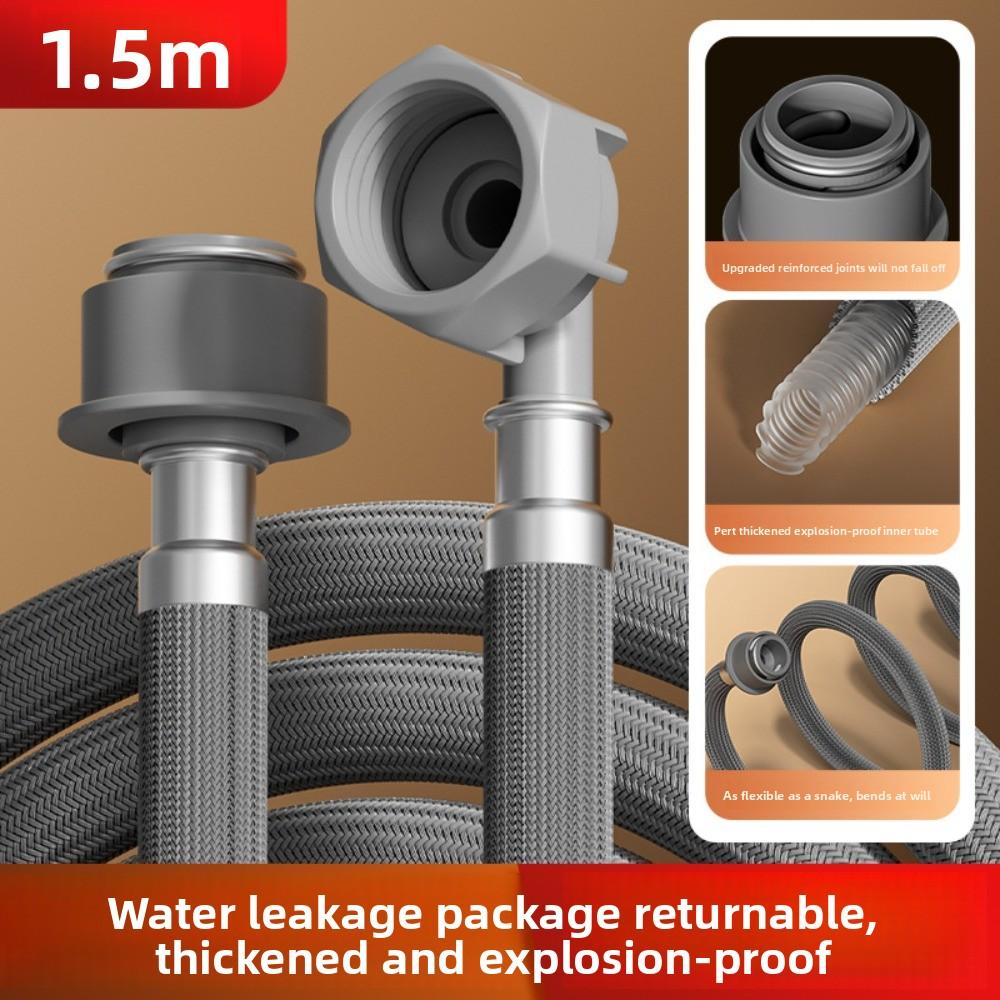 

Washing Machine Inlet Hose Flexible Dishwasher Hose Extension Washer Corrugated Inlet Pipe Seal Washing Machine Hose