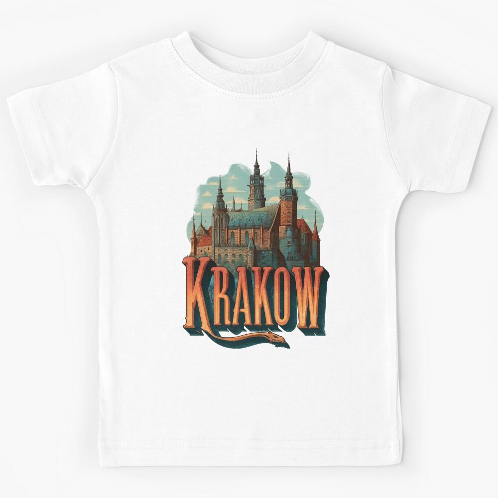 Krakow Design – Wawel Castle Illustration Kids T-Shirt 130