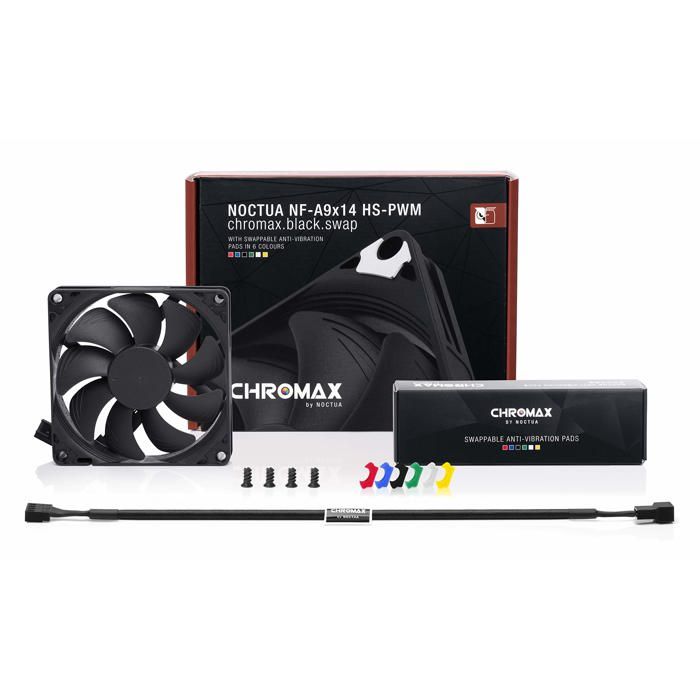 Ventilateur - Noctua - NF-A9x14 PWM - 92 mm - Noir - Tampons anti-vibrations