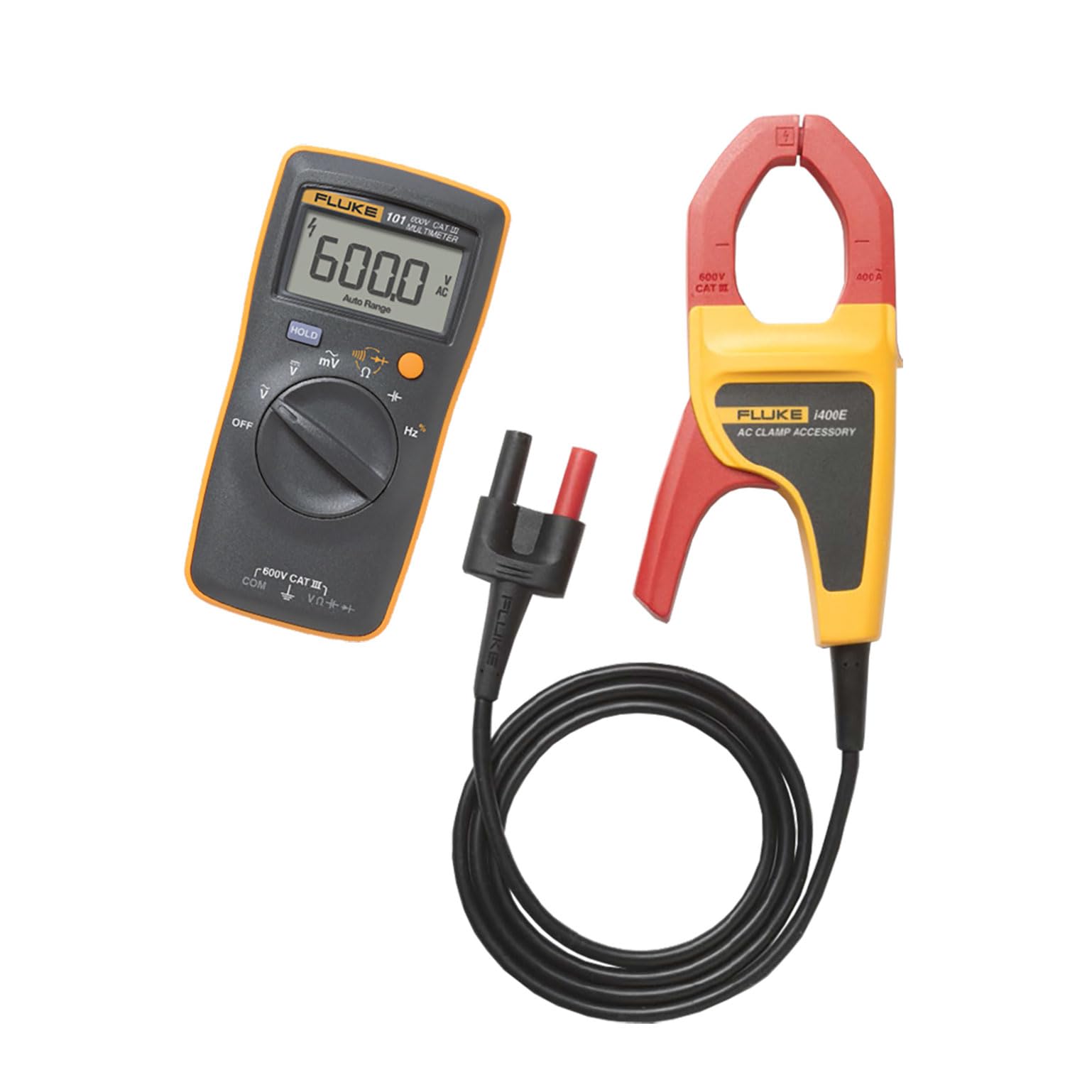 

FLUKE i400E Multimeter with Current Clamp Kit Pocket-Sized (101/i400E)