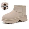 Fashion Women's Snow Boots Fashionable with Thick Velvet and Height Increasing Cotton Shoes for Women's Lightweight Short Boots