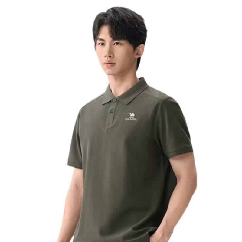 Camel Men s Short Sleeve Polo Shirt