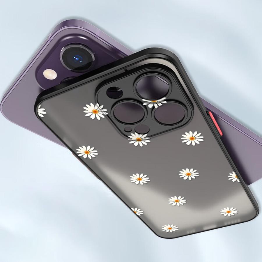 Cute Flower Funda Back Phone Cover Case for iPhone 17 Pro Max 16 Plus 11 7 8 SE 12 XS XR 15 Air 14 13 Mini