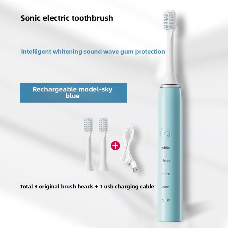 Electric Toothbrush Adult Sonic Scrubber Wireless Charging Scrubber Gifts Electric Toothbrush
