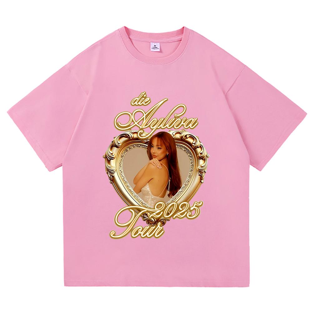 Tricou Ayliva Tour 2025 Modă de vară Bărbați/Femei Harajuku Grafic Retro Tricou Bumbac Casual de Înaltă Calitate Tricouri