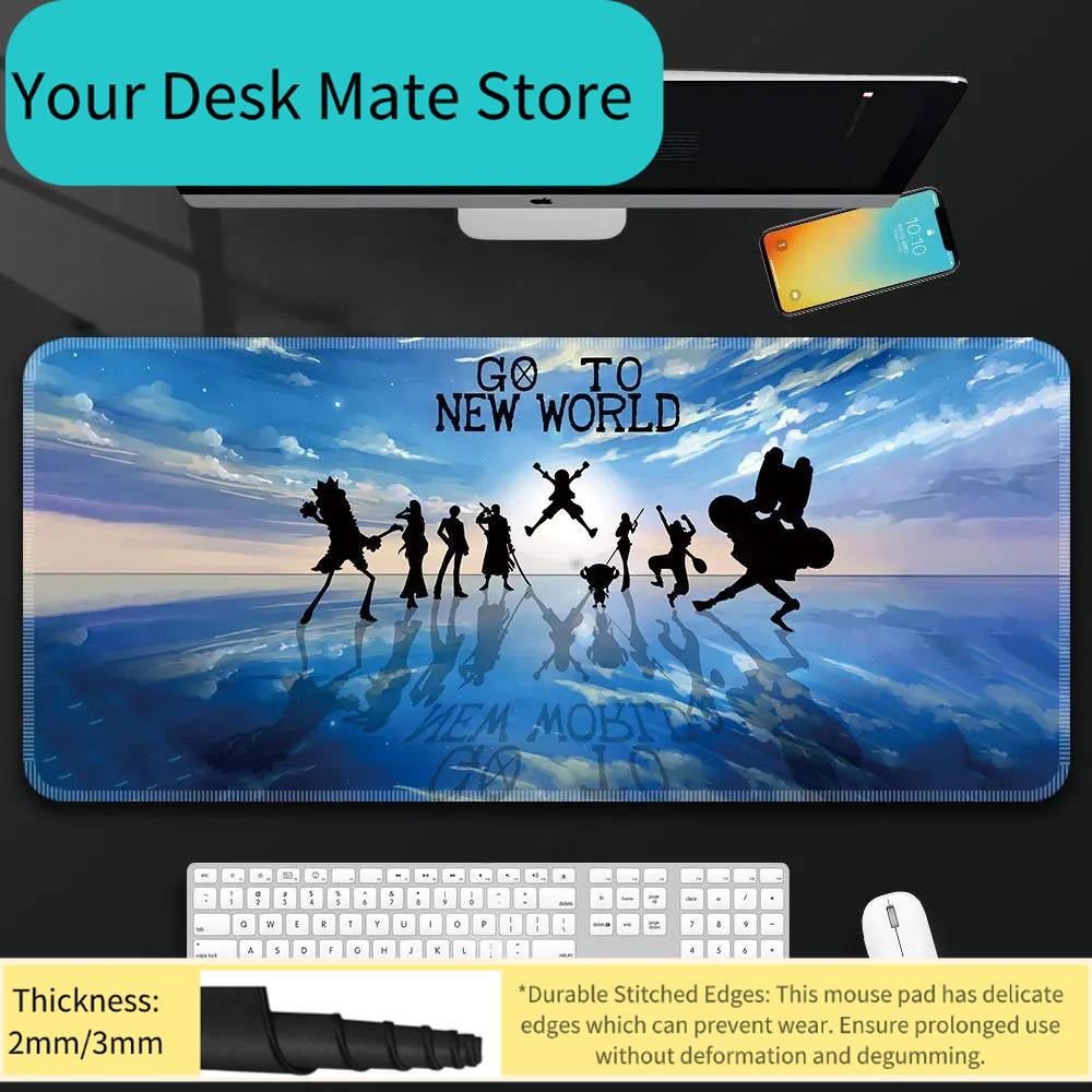 Boys ONE PIECE Leather Mouse Pad Oversized Boys Animation E-sports Game Keyboard Pad Luffy Computer Desk Pad Office Mouse Pad