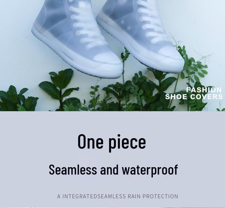 Waterproof Non-slip Silicone Rain Boots for Kids & Women - Reusable, Thickened, Anti-fouling Overshoes