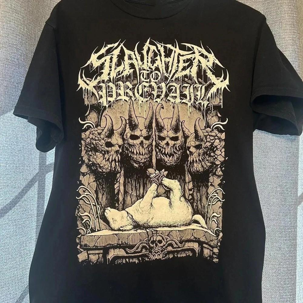 Редкий Подарок Для Фанатов Группы Slaughter To Prevail Черная S-5XL Футболка AR1532 Унисекс Футболка XXL