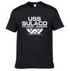 S5XL USCSS Nostromo TShirt Alien USS Sulaco Colonial Marines Aliens Off World Short Sleeve Tshirt Men Cotton O Neck Tees