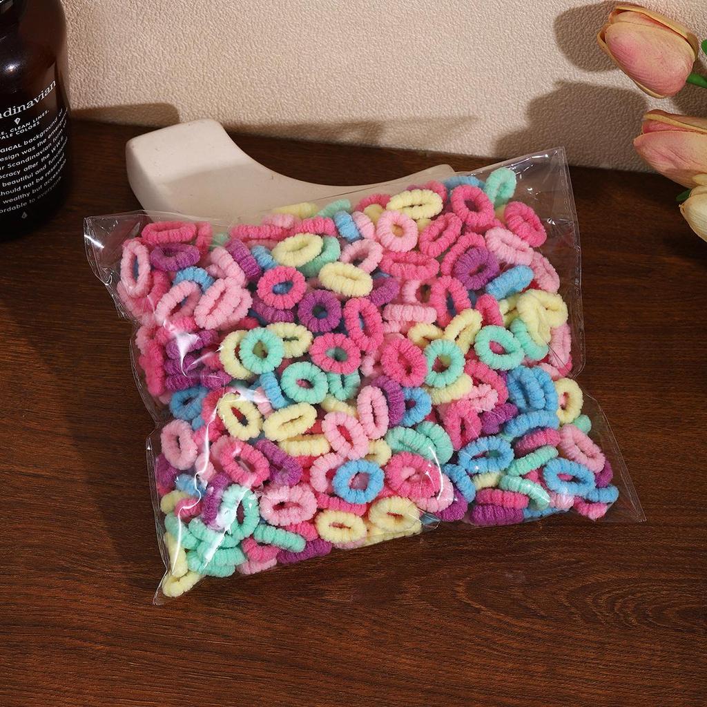 500-Pack Hair-Friendly Elastic Bands for Girls & Babies