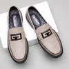 Fashion Daily Wear Spring Autumn Loafers New Men Genuine Leather Casual Shoes Soft Bottom Moccasins Non Slip Slip on Flats Driving Shoes