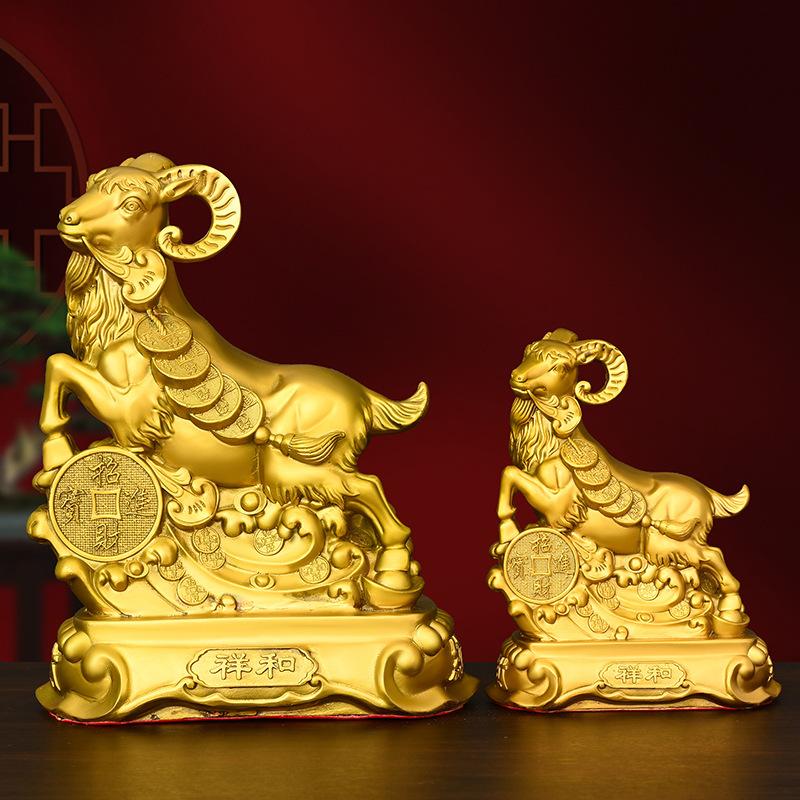 Zodiac Figurines Pure Copper Tiger Rat Ox Rabbit Dragon Snake Horse Sheep Monkey Rooster Dog Pig Home Decor Lucky Desktop