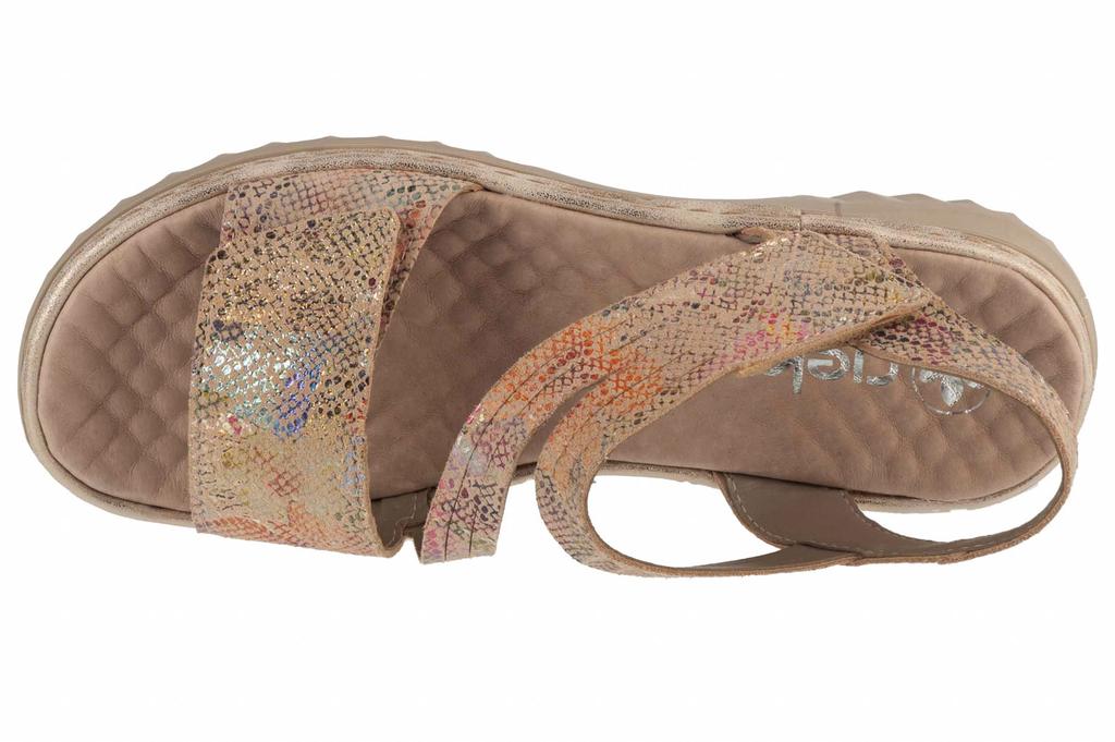 RIEKER Sandales, Sandales beiges femme