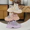 Girls' Fashionable Casual Shoes Children's Stylish Sports Shoes Rhinestone Sequined Dad Shoes Girls' Princess Shoes