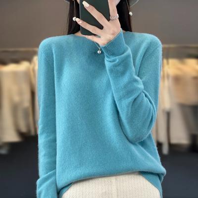 Cashmere Sweater Women's Sweater Autumn and Winter Wool Fashion O-neck Autumn Warm Pullover Top