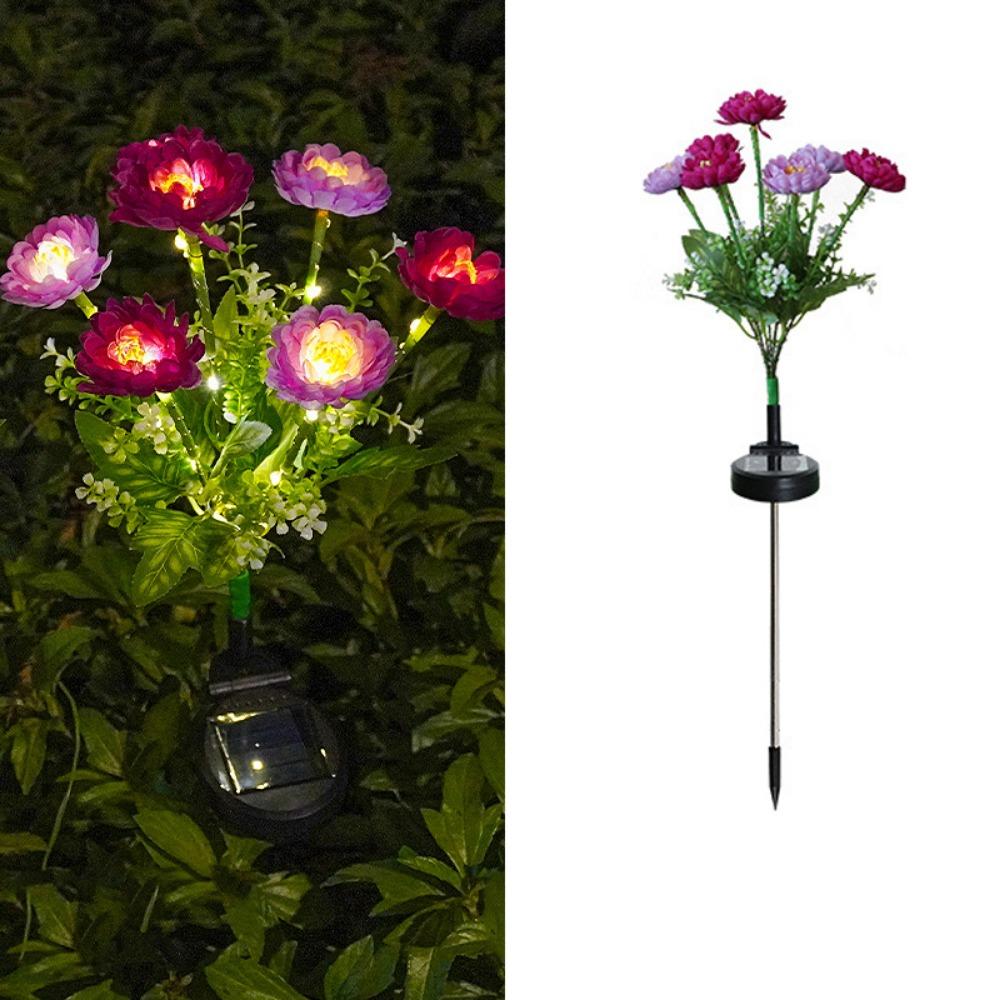 

7 Heads LED Snow Lotus Lights Colorful Solar Powered Solar Lotus Flower Lights Waterproof Decorative фіолетовий