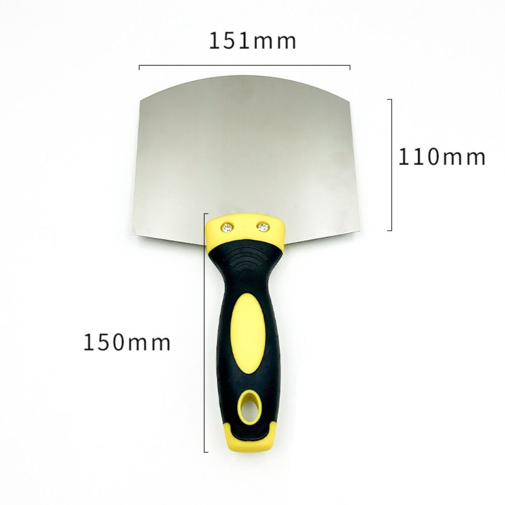 Arc Ash Shovel Stainless Steel Plaster Trowel Paint Feed Filling Scraper  Construction Worker