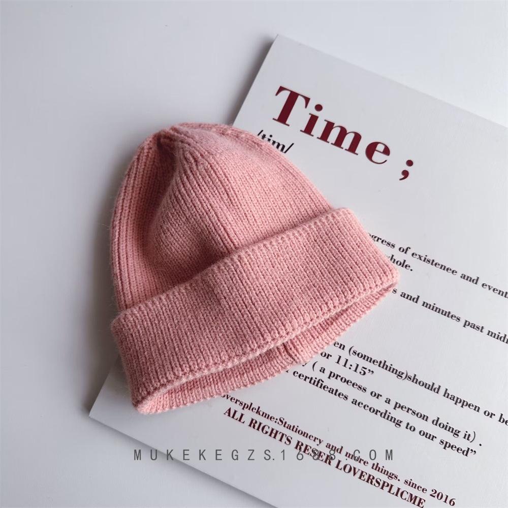 Kids Beanie Solid Color Knitted Baby Winter Hats For Children Warm Crochet Boys Girls Hat Toddler Cap Baby Bonnet Gorras Gorro