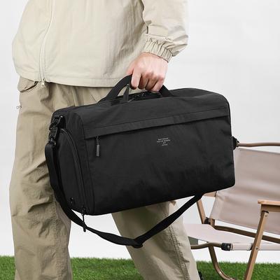 Waterproof Nylon Duffle Bag for Men Women Travel Gym Tote Handbag with Shoe Compartment