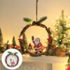 Elk deer Christmas Garland Simulation Christmas Front Door Pendant  Christmas Decorations