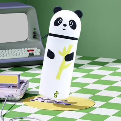 Yousheng Pencil Case Desktop Stand Up Pen Holder Cartoon Animal Design Silicone Pencil Storage Bag for Home School Office Supplies