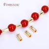 18K Real Gold Plated Tube Spacer Beads,Beading Beads,Cut Corrugated Beads For Needlework DIY Bracelets Necklace Making