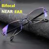 Eyewear Dual Light Presbyopia Eyeglasses Computer Eyeglasses Anti-blue Light Reading Glasses