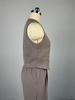 Conjunto de Moda de Verano 2025 para Mujer: Chaleco sin Mangas de Cuello en V y Pantalones de Pierna Ancha